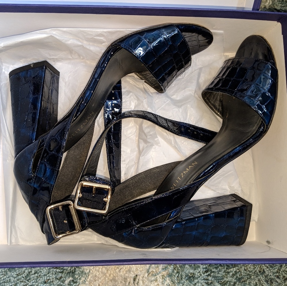 Stuart Weitzman the Mostly Sandle in blue